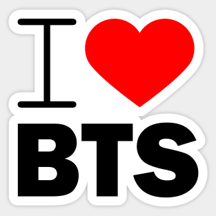 I LOVE BTS Sticker